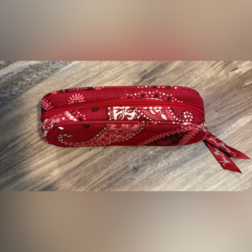 Vera Bradley Red Paisley Pouch